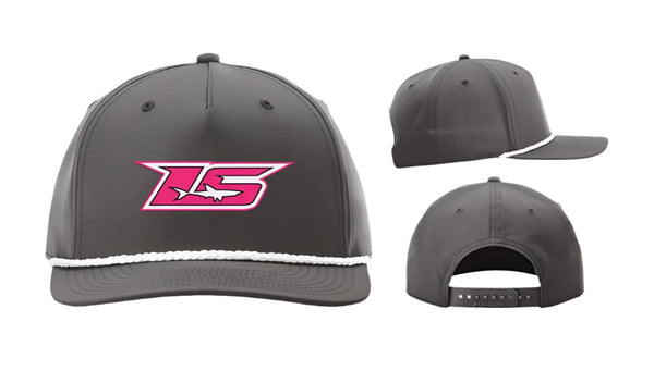 Pink Out LS Grey/White Rope Hat