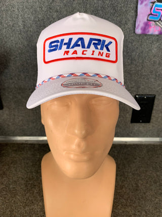 Buy white Shark Racing Retro Patch Hats
