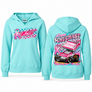 Pink Out Chomping for a Cure Ladies Hoodie