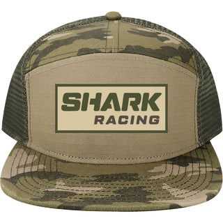 Vintage Camo Shark Racing Hat
