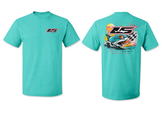 Buy tahiti-blue Race Fast/Live Salty T-Shirt