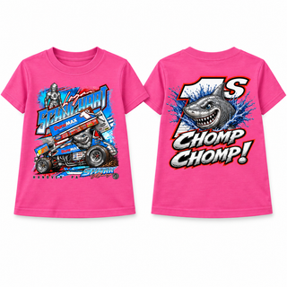 Buy pink Youth Shark Attack T-Shirt