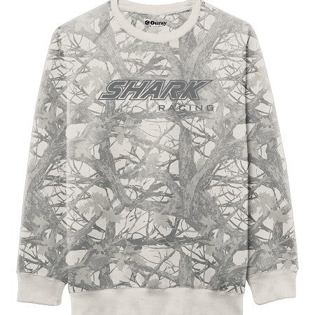Camo Shark Racing Crewneck