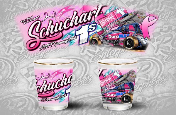 Pink Awareness Shot Glass