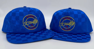 Bobby Allen Blue Checkered Retro Hat