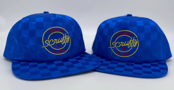 Bobby Allen Blue Checkered Retro Hat