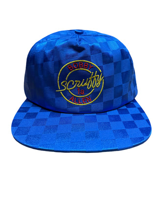 Bobby Allen Blue Checkered Retro Hat