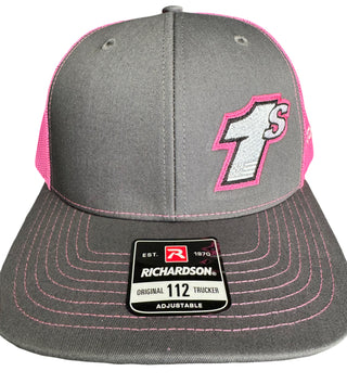 Charcoal/Pink 1s Hat
