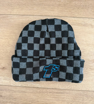 Buy blue Schuchart 1s Checkered Beanie