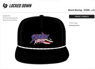 Locked Down Shark Racing Hat
