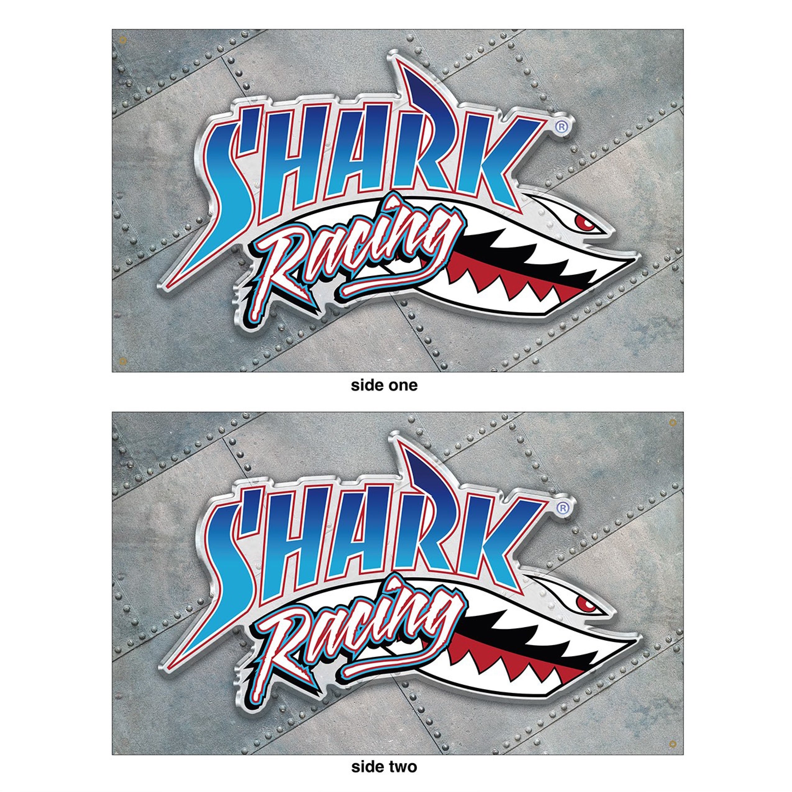Shark Racing Dual Sided Flag
