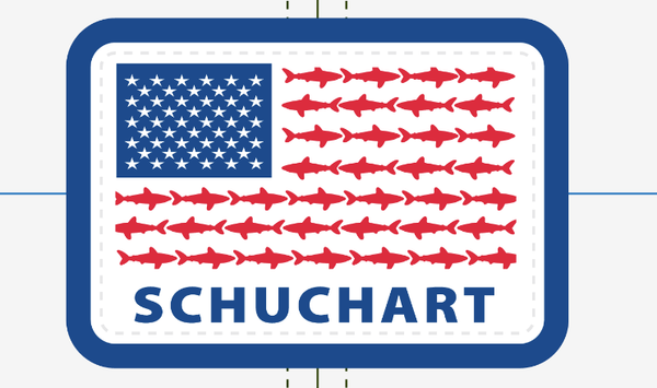 Schuchart Flag White/Red/Royal Trucker
