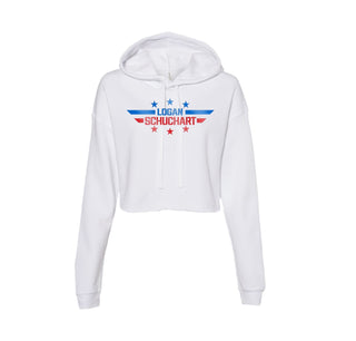 Logan Schuchart Foil Crop Hoodie