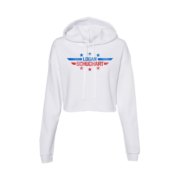 Logan Schuchart Foil Crop Hoodie