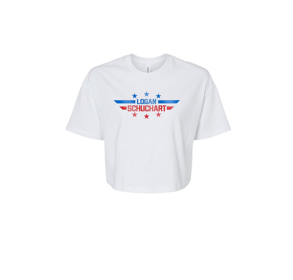 Logan Schuchart Foil Crop Tee