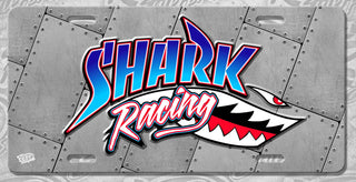 Shark Racing License Plate