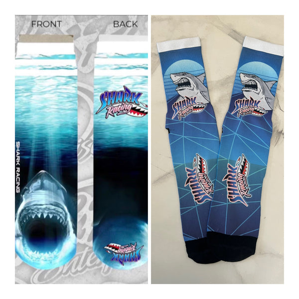 Shark Racing "Shark Attack" Socks