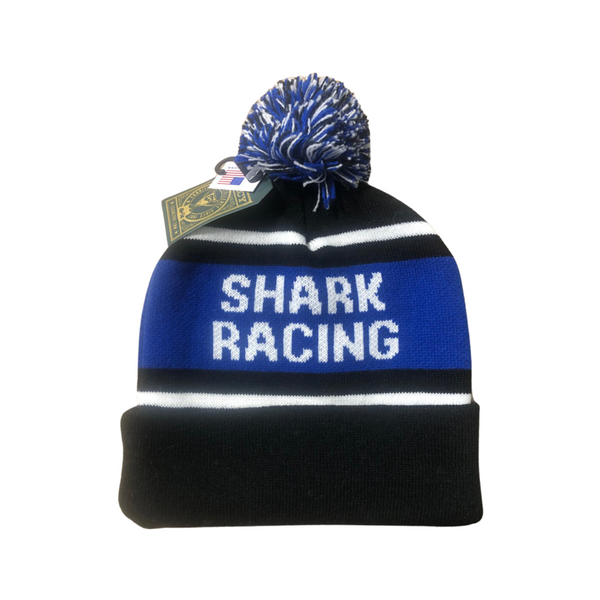 Shark Racing Custom Beanie Stripe