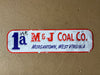 1975 M & J Coal Company Autographed