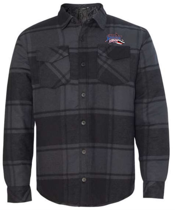 Shark Racing Quilted Flannel