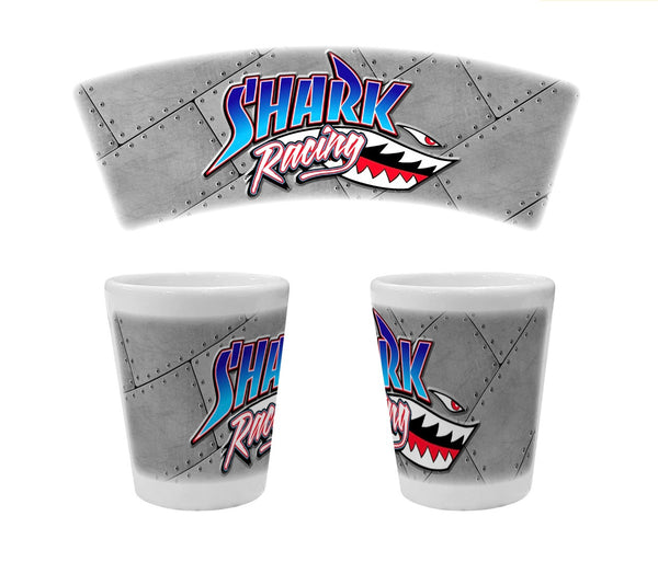 Shark Racing Shot Glass