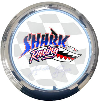 Buy white-light Shark Racing Neon Clock
