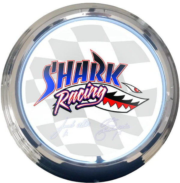 Shark Racing Neon Clock